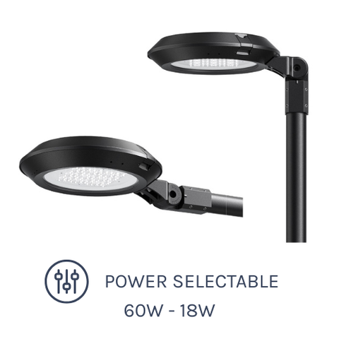 PT5 Series LED Poletop Light 60W Slipfitter with Power Selectable options