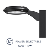 PT5 Series LED Poletop Light 60W Straight Arm with Power Selectable options