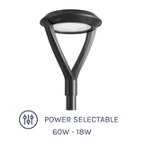 PT5 Series LED Poletop Light 60W Twin Arm with Power Selectable options