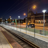 PY7 Series LED poletop lights installation at Maylands train station