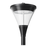 Energy-efficient PT9 Series 60W LED pole-mounted light, a modern design with 0-10V dimming for urban and commercial outdoor spaces