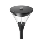Stylish PT9 Series 60W LED poletop, a versatile 3CCT outdoor lighting solution for parks, walkways, and public precincts in Western Australia