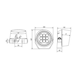 Premiere Series 100W RGBW LED Floodlight with dynamic colour lighting