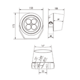 Premiere Series LED 30W Dimensions