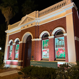 Premiere Series RGBW LED floodlights 30W uplighting the Heritage House in South Perth