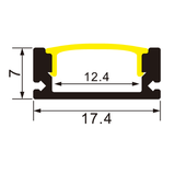 Rectangle surface mount extrusion dimensions