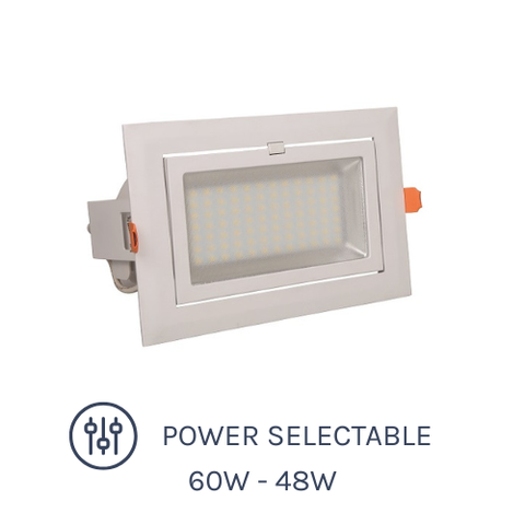 SF Series LED Shopfitter 60W with Power Selectable options