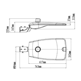 SL2 Series 150w LED Streetlight operated by NEMA socket