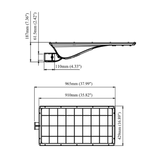 SSA Series 50w LED solar streetlight dimensions