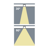 TR Series LED Linear Tracklights Double Tilt - 60W 1500mm Black
