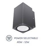WLV Series LED Up-Down Wall Light 40W with Power Selectable options