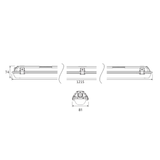 WP Series Weatherproof Batten 1200mm by Integrated Power