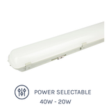 WP Series LED Emergency Weatherproof Batten 40W with Power Selectable options