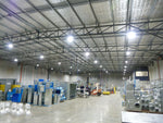 Warehouse with LED Highbays Integrated Power