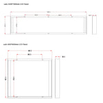 PB Series surface frame dimensions