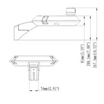 PT5 Series_pole-top-straight arm mount_dimensions