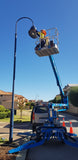 integrated power led pole top perth installation